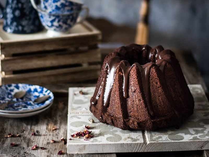 Bundt cake de chocolate y aceite de oliva